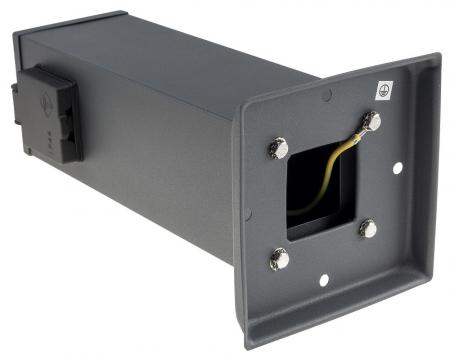 ChiliTec Steckdosensäule 2-fach, IP44, Anthrazit 250V~/ 16A, 13x13x27cm