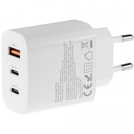ChiliTec Stecker-Netzteil mit USB-C "CTN-PD65 a3" In 100-240V~, Out 5,0V/9,0V/12,0V=, 65W