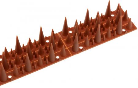 ChiliTec Taubenabwehr Spikes 10er Set Kunststoff, 400x42x36mm, Ziegelrot