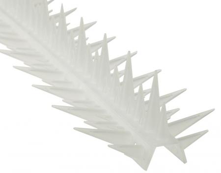 ChiliTec Taubenabwehr Spikes 10er Set Kunststoff, 400x42x36mm, weiß/transparen