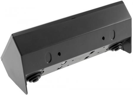 ChiliTec 3-fach Steckdosenblock, schwarz 250V~/ 16A, Aufbaumontage