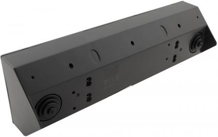ChiliTec 5-fach Steckdosenblock, schwarz 250V~/ 16A, Aufbaumontage