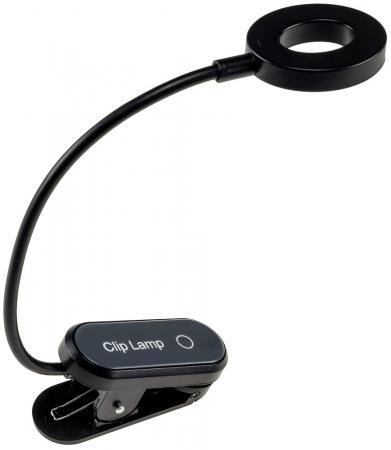 ChiliTec LED Akku-Leseleuchte / Klemmleuchte 18cm Schwanenhals, dimmbar, 25lm