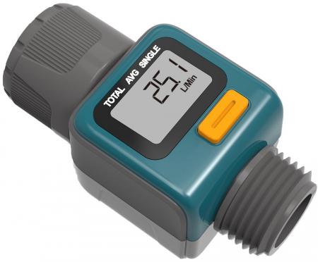 ChiliTec Digitaler Wasserzähler "CT-WZ4" mit Adapter 1" & 3/4", IPx6
