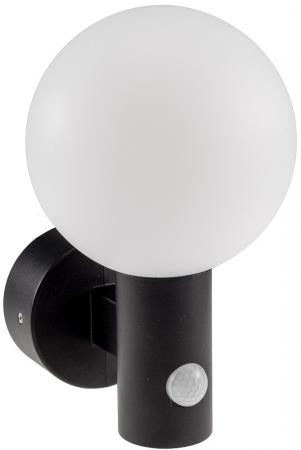 ChiliTec LED Wandleuchte "LAMU" mit PIR-Sensor IP65, 15W, schwarz, 3000k / warmweiß