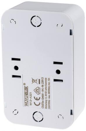 ChiliTec FASKO Doppel-Steckdose, AP, Weiß 250V~/ 16A, Aufputz, Schraubanschluss