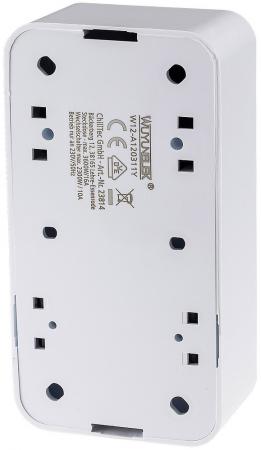 ChiliTec FASKO Kombi Steckdose Schalter, AP, Weiß 250V~, Aufputz, Schraubanschluss