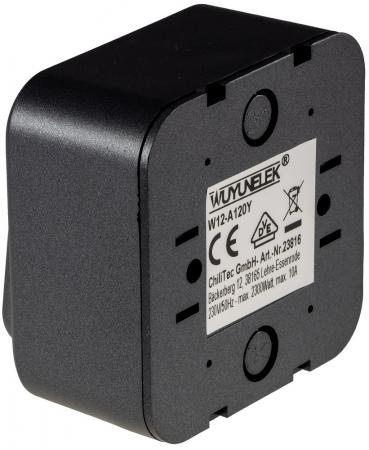 ChiliTec FASKO Wechsel-Schalter, AP, Anthrazit 250V~/ 10A, Aufputz, Schraubanschluss
