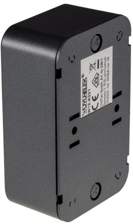 ChiliTec FASKO Doppel-Steckdose, AP, Anthrazit 250V~/ 16A, Aufputz, Schraubanschluss