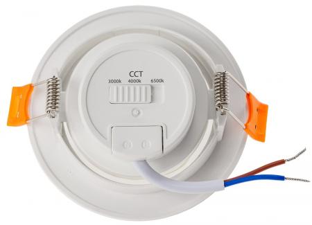 ChiliTec LED-Einbauleuchte "Flat-36 CCT" 5W, 3000/4000/6500K, schwenkbar