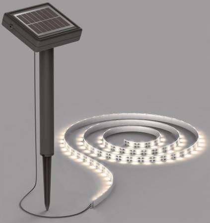 ChiliTec LED Solar LED-Stripe 3m, warmweiß 3000K IP44, Dämmerungssensor