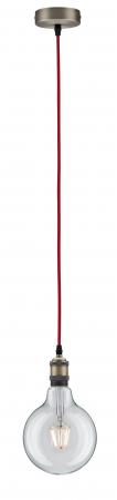 Paulmann 50386 Neordic Eldar Pendelleuchte max1x20W E27 Rot/Brüniert Metall