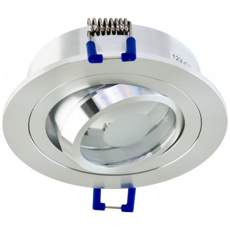 EVN 506014 Schwenkbare Deckeneinbauleuchte Aluminium 12 V 20° Einbaudurchmesser 80 mm