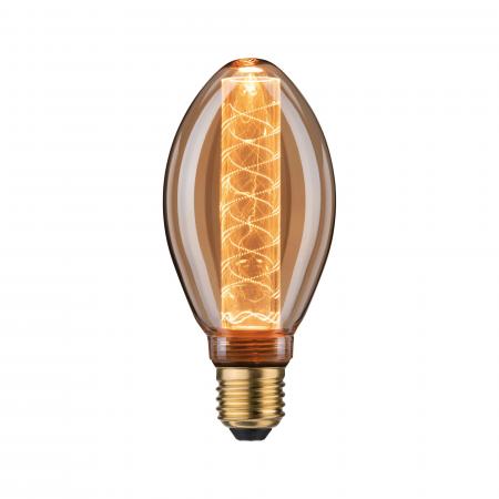 Paulmann 5072 Bundle 2xLED Lampen Inner Glow spiral 4W wie 25W E27 gold 1800K extra warmweißes Licht
