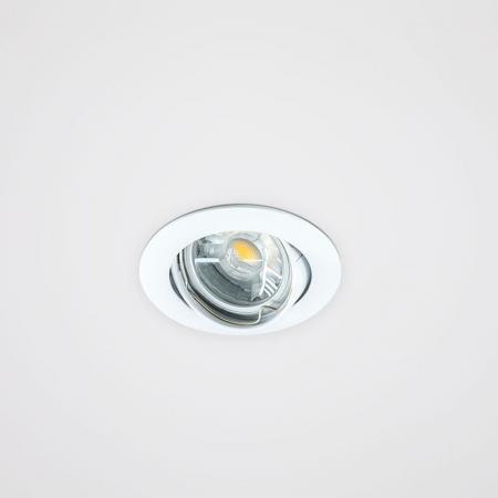 EVN 515001 Schwenkbare Deckeneinbauleuchte ohne Fassung Weiß 12 V schwenkbar 40° Einbaudurchmesser 75 mm