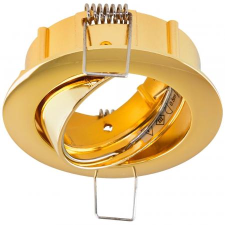 EVN 515421 schwenkbare Deckeneinbauleuchte ohne Fassung Gold 40° Einbaudurchmesser 75 mm