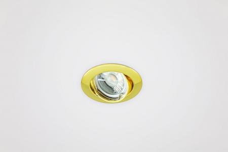 EVN 515421 schwenkbare Deckeneinbauleuchte ohne Fassung Gold 40° Einbaudurchmesser 75 mm