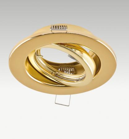 EVN 517421 schwenkbare Deckeneinbauleuchte ohne Fassung Gold 25° Einbaudurchmesser 80 mm