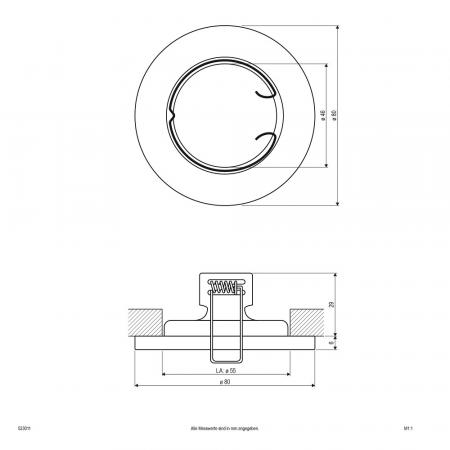 EVN Decken-Einbaustrahler für GU10 Leuchtmittel rund chrom IP20 EinbauØ55