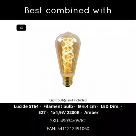 Lucide LORI Pollerleuchte Anthrazit – 1xE27, IP44, Tag/Nacht-Sensor, 80 cm