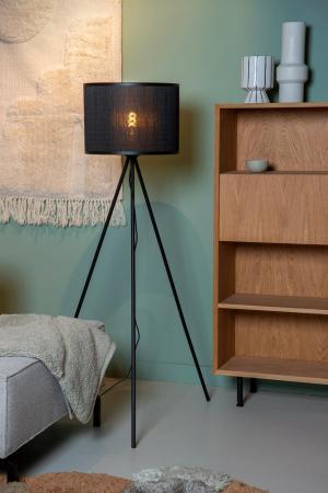 Lucide Stehlampe TAGALOG – Rattan Stehleuchte Ø55 cm im Japandi-Stil