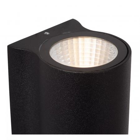 Lucide AKRA Außen-Wandleuchte Schwarz LED 2x6,5W IP54