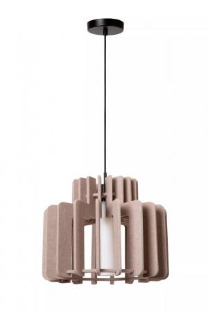 Lucide ROLLO Pendelleuchte Filz Taupe E27 skandinavisch dimmbar