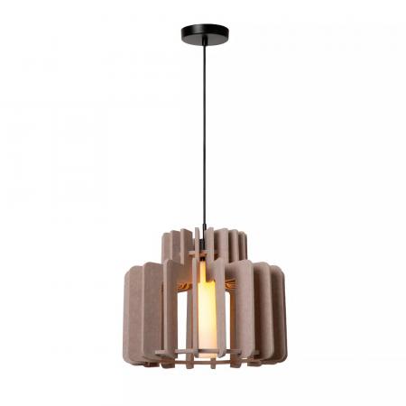 Lucide ROLLO Pendelleuchte Filz Taupe E27 skandinavisch dimmbar