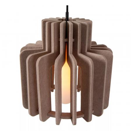 Lucide ROLLO Pendelleuchte Filz Taupe E27 skandinavisch dimmbar