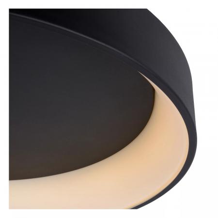 Lucide TALOWE LED Deckenleuchte Ø60 cm Schwarz 3000K dimmbar 42W