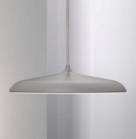 Flache Designer Artist 25 Understatement LED Pendelleuchte Grau DFTP