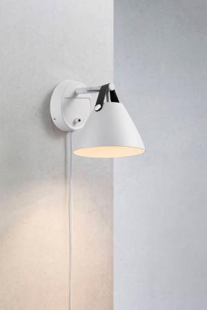 DFTP Strap Wandleuchte Weiss innovativer Materialmix