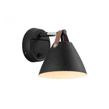 DFTP Strap Wandleuchte Schwarz innovativer Materialmix