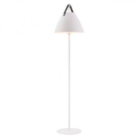 DFTP Strap Stehlampe Weiss Lederaccessoire