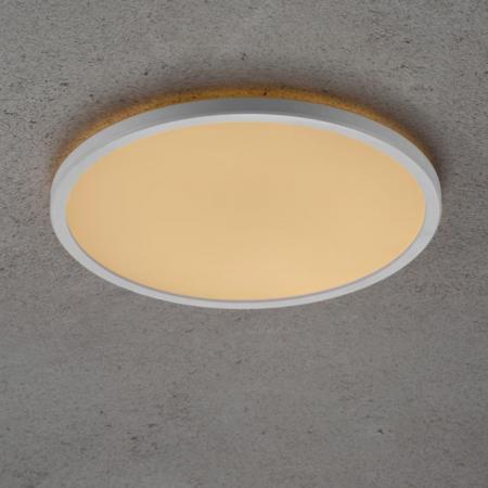 Nordlux Ultraflache puristische runde Deckenleuchte 29cm dimmbar für modernes Wohnen