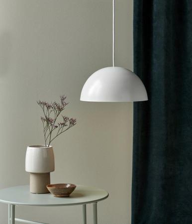 Pendelleuchte ELLEN Weiß mit  Kuppelschirm 30cm