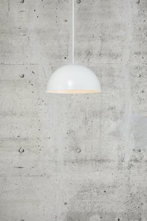 Pendelleuchte ELLEN Weiß mit  Kuppelschirm 30cm