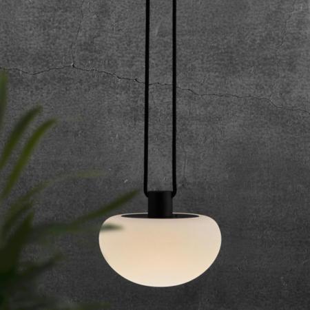 Nordlux Sponge Pendant Akkuleuchte Weiss  Pilzform für Terrasse dimmbar in weiß aufladbare Batterie inkl. LED