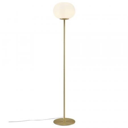 Nordlux Alton Stehleuchte Opal Weiss in Messing