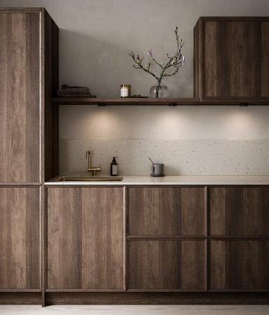 Aktion: Nur noch angezeigter Bestand verfügbar - 3-er Deckenspots & Unmterbauleuchten Kitchenio in nickel veränderbarer Weißton