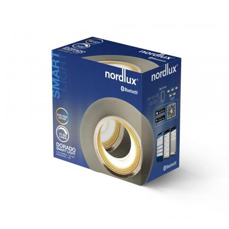 Nordlux Dorado Smart Einbaustrahler Geberstet Nickel dimmbar Schutz gegen Strahlwasser Bluetooth