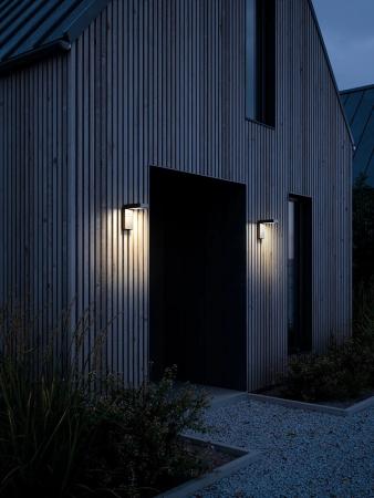 Nordlux Alya Solar Wandleuchte Schwarz mit Bewegungssensor