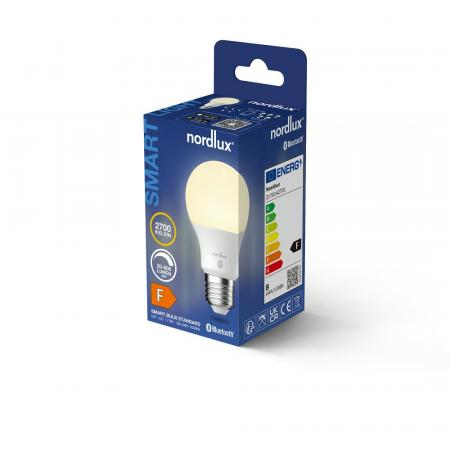 Nordlux Smart E27 klassische Birne dimmbares warmes Weiß 2700K 7,5W wie 60W - Smart Home System Bluetooth, WLAN