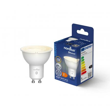 Nordlux Smart GU10 Leuchtmittel dimmbar angenehmes Licht 4,7W wie 50W 2700K warmweiß - Smart Home System Bluetooth, WLAN