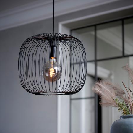 Nordlux Beroni 40 moderne Pendelleuchte Schwarz E27 dimmbar minimalistisches Design