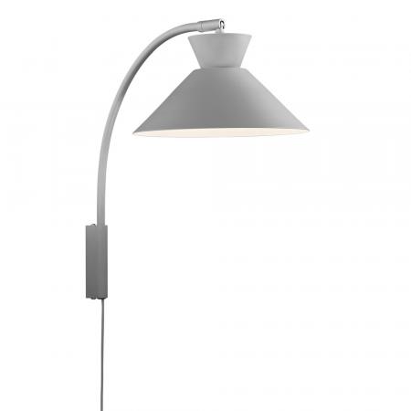 Nordlux Dial klassische Wandleuchte Grau E27 dekoratives Design