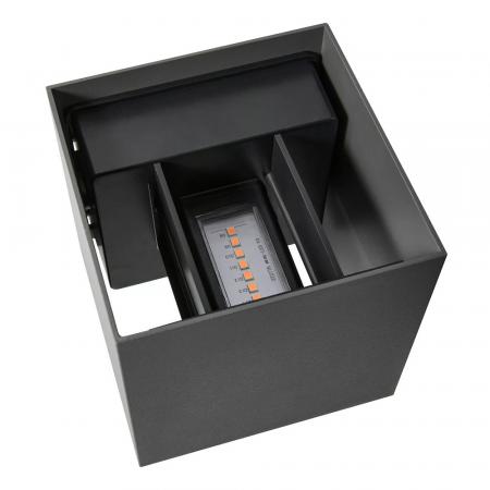 Nordlux Milda Kubi Wandleuchte Anthrazit 4,9W 290lm 3000K Warmweiß Ra80 IP44