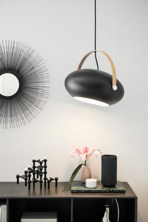 Halo Design Schwenkbare Pendelleuchte DC Schwarz/Eiche Ø40cm