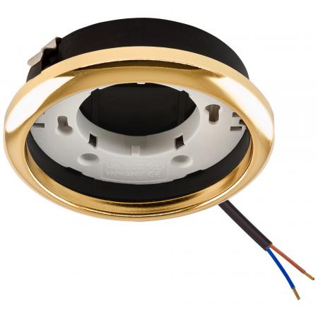 EVN 587421 Deckeneinbauleuchte GX53 Gold 230V dimmbar Einbaudurchmesser 80 mm