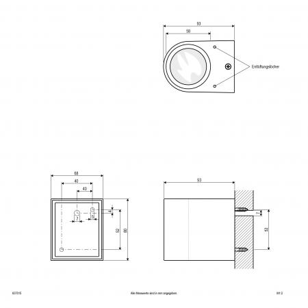 EVN Wandstrahler updown 1-flg anthrazit IP44